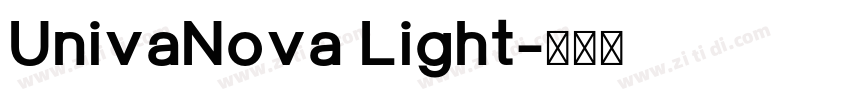 UnivaNova Light字体转换